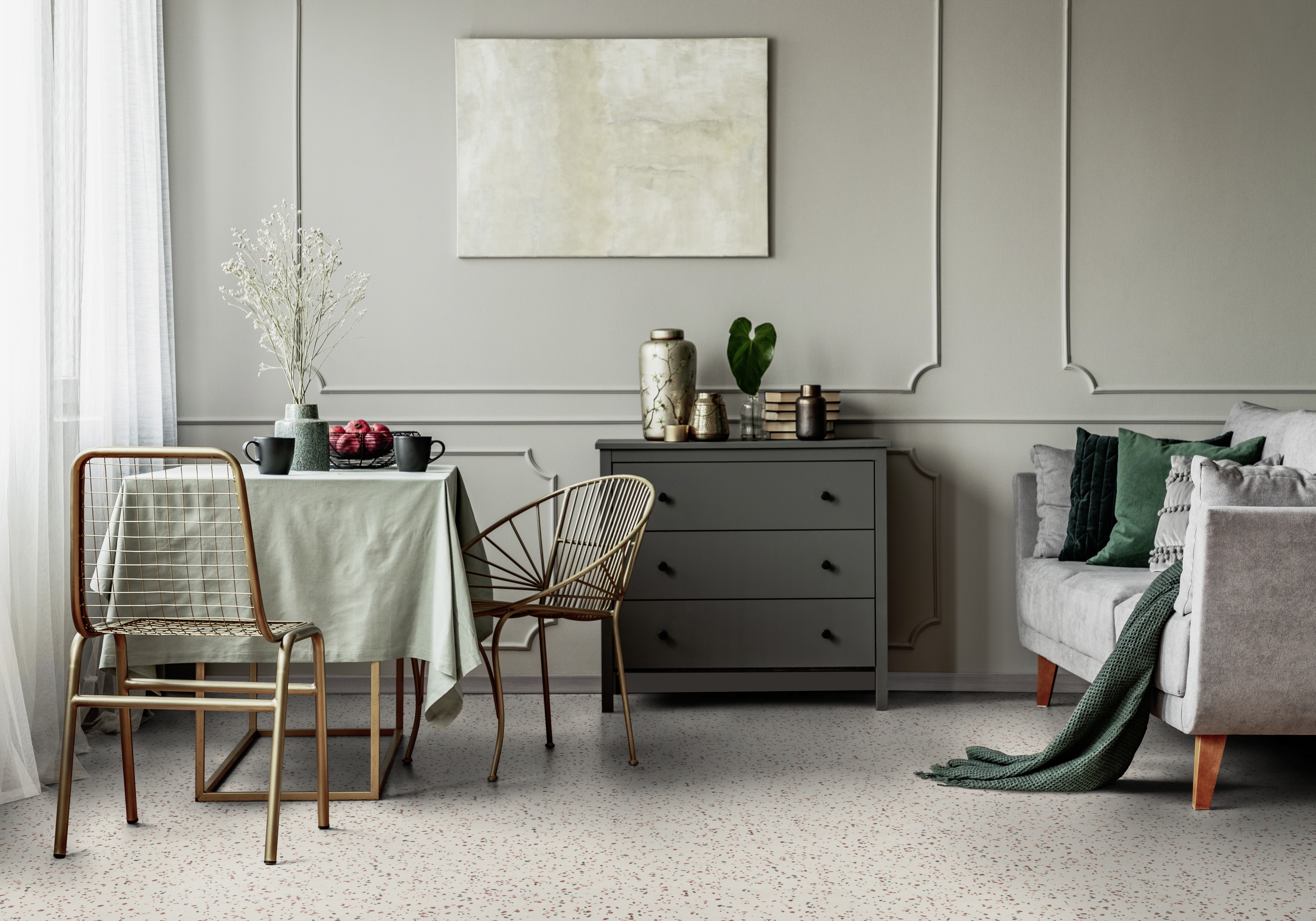 Gerflor Dekor Confetti Beige - Esszimmer Gerflor Dekor Confetti Beige - Esszimmer