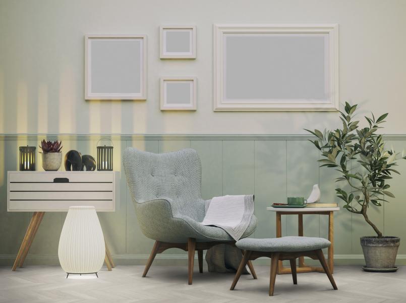 Azay Light Grey reading corner