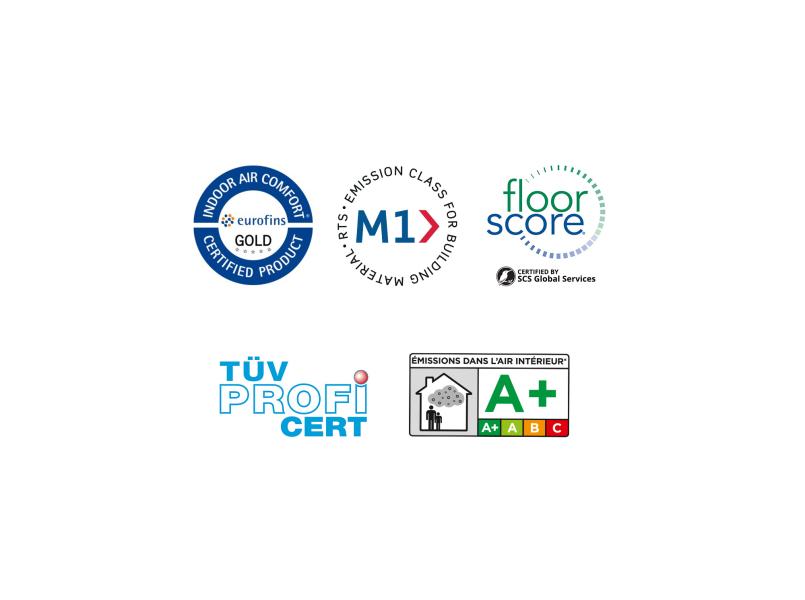 Gerflor Raumluftqualität Zertifizierungen