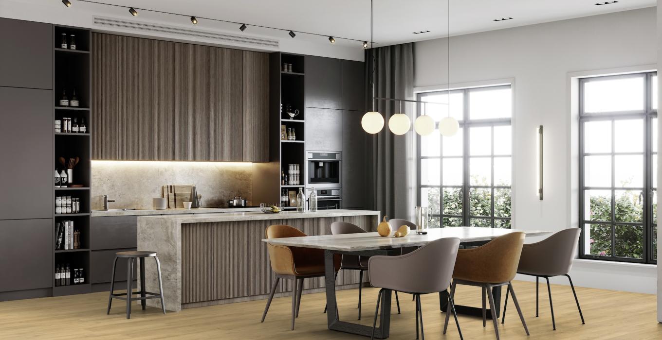 Gerflor Dekor Sunny Nature - Raumplaner Küche mit Esstisch Gerflor Dekor Sunny Nature - Raumplaner Küche mit Esstisch